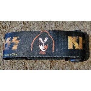 KISS Guitar Strap Gene Simmons Paul Stanley '78 Solo Album PIC Ace Peter NIB